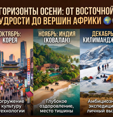 Горизонты осени: от восточной мудрости до вершин Африки